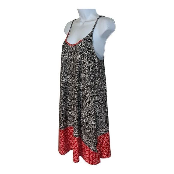Reborn women's stretch knit sleeveless size Large mix prints - Picture 2 of 4